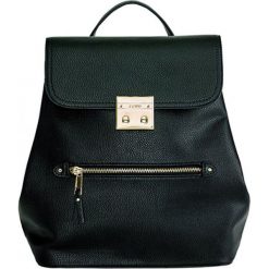 Juno plecak czarny. Czarne plecaki damskie Juno, bez wzorów, eleganckie. Za 289,00 zł.