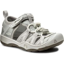 Sandały KEEN - Moxie Sandal 1018363 Silver. Szare sandały dziewczęce Keen, ze skóry ekologicznej, bez zapięcia. W wyprzedaży za 169,00 zł.