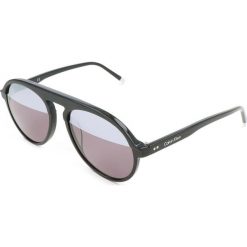 Calvin Klein - Okulary CK4350S.001. Czarne okulary przeciwsłoneczne męskie Calvin Klein, z materiału. Za 599,90 zł.