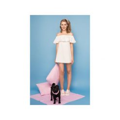 SUKIENKA ESPAGNOL. Niebieskie sukienki damskie La folie, s, bez wzorów, z bawełny, eleganckie, z falbankami, bez rękawów, sportowe. Za 159,00 zł.