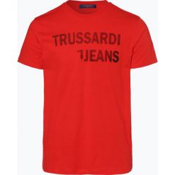 Trussadi Jeans - T-shirt męski, czerwony. Czerwone t-shirty męskie xxl, z nadrukiem, z jeansu. Za 119,95 zł.