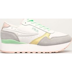 Fila - Buty skórzane Orbit Zeppa. Buty sportowe damskie Fila, bez wzorów, ze skóry, sportowe. Za 389,90 zł.
