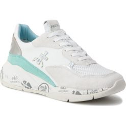 Sneakersy PREMIATA - Scarlett 3730 Biały. Białe półbuty damskie marki Premiata, bez wzorów, z zamszu, bez obcasa, na płaskiej podeszwie, bez zapięcia. Za 879,00 zł.