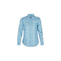 Bluzki Benetton MAGNOLIA. Niebieskie bluzki damskie Benetton, s, bez wzorów, bez kołnierzyka, bez rękawów. Za 109,00 zł.
