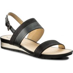 Sandały GEOX - D Formosa C D7293C 0GLBV C9999 Black. Czarne klapki damskie Geox, bez wzorów, ze skóry ekologicznej, bez obcasa. W wyprzedaży za 259,00 zł.