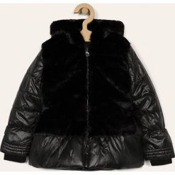 Blukids - Kurtka dziecięca 104-134 cm. Czarne kurtki dziewczęce Blukids, bez wzorów, z poliesteru, krótkie, z kapturem. Za 129,90 zł.