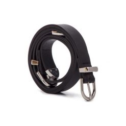 ACCCESSORIES 1W2-019-SS19. Czarne paski damskie ACCCESSORIES, w paski, ze skóry ekologicznej. Za 29,99 zł.