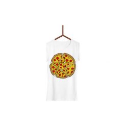 Koszulka Pizza Demon Damska. Białe koszulki damskie marki Failfake, s, bez wzorów, bez kołnierzyka. Za 130,00 zł.