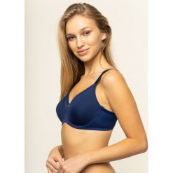 Biustonosz z fiszbiną Triumph 10186010. Brązowe biustonosze Triumph, bez wzorów. Za 189,00 zł.