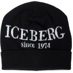 Czapka ICEBERG - 2C Berretto Maglia 19II1P130427001-9000 Black. Czarne czapki damskie Iceberg, na zimę, bez wzorów, z kaszmiru. W wyprzedaży za 359,00 zł.
