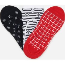 Skarpety stopki 3 pack - Granatowy. Niebieskie skarpetki męskie Reserved, bez wzorów. Za 29,99 zł.