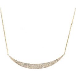 Złoty naszyjnik z diamentami - dł. 40 cm. Żółte naszyjniki damskie REVONI, z diamentem, złote. W wyprzedaży za 979,95 zł.