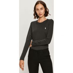 Polo Ralph Lauren - Longsleeve. Czarne bluzki damskie Polo Ralph Lauren, s, bez wzorów, z bawełny, casualowe, z okrągłym kołnierzem, z długim rękawem. Za 339,90 zł.