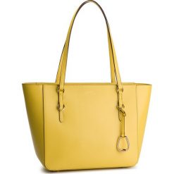 Torebka LAUREN RALPH LAUREN - Shopper 431687508015 Lemon Sorbet. Żółte torby damskie na zakupy Lauren Ralph Lauren, z aplikacjami, ze skóry, klasyczne, zdobione, bez dodatków. W wyprzedaży za 599,00 zł.