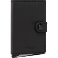 Mały Portfel Męski SECRID - Miniwallet MM Matte Black. Czarne portfele męskie Secrid, bez wzorów, ze skóry. Za 229,00 zł.