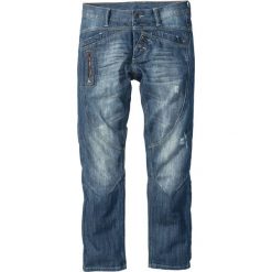 Dżinsy Regular Fit Straight bonprix niebieski "used". Jeansy męskie bonprix. Za 59,99 zł.