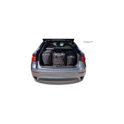 BMW X6, 2008-2014 TORBY DO BAGAŻNIKA 4 SZT KJUST - 7007222. Szare torby podróżne KJUST, bez wzorów, z kauczuku, klasyczne. Za 1199,00 zł.