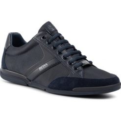 Sneakersy BOSS - Saturn 50407672 10216105 01 Dark Blue 401. Niebieskie sneakersy męskie Boss, bez zapięcia. W wyprzedaży za 419,00 zł.