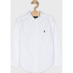 Polo Ralph Lauren - Koszula dziecięca 110-128 cm. Białe koszule chłopięce z bawełny, polo, długie. Za 259,90 zł.