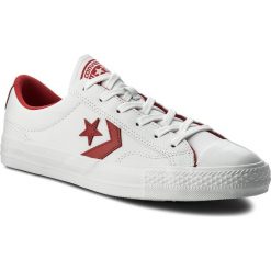 Trampki CONVERSE - Star Player Ox 159739C White/Enamel Red/White. Białe półbuty męskie Converse, na co dzień, bez wzorów, ze skóry, retro, bez zapięcia. W wyprzedaży za 249,00 zł.