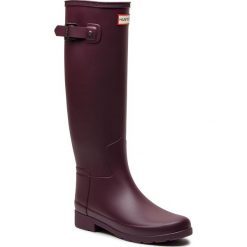 Kalosze HUNTER - Original Refined WFT1071RMA Oxblood. Czerwone kalosze damskie Hunter, z aplikacjami, z tworzywa sztucznego. W wyprzedaży za 439,00 zł.