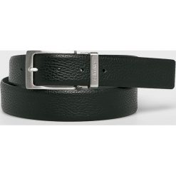 Calvin Klein - Pasek skórzany. Czarne paski męskie marki Calvin Klein, w paski, ze skóry. Za 249,90 zł.