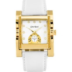 Zegarek Gino Rossi ZEGAREK DAMSKI GINO ROSSI - 6814A (zg564a) white/gold uniwersalny. Białe zegarki damskie Gino Rossi. Za 59,00 zł.