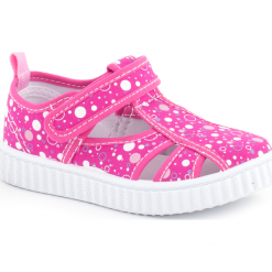 Trampki. Różowe trampki dziewczęce SHOES 3, bez wzorów, bez zapięcia. Za 49,90 zł.