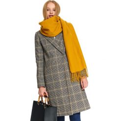 Szalik damski. Żółte kominy damskie Top Secret, z tkaniny. W wyprzedaży za 34,99 zł.