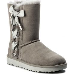 Buty UGG - W Pala 1017531 W/Sel. Szare kozaki damskie Ugg, na zimę, z wełny, bez zapięcia. Za 1069,00 zł.