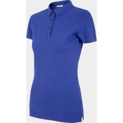 Koszulka polo damska TSD622 - kobalt - Outhorn. Pomarańczowe koszulki damskie Outhorn, na imprezę, bez wzorów, polo, bez rękawów. Za 49,99 zł.
