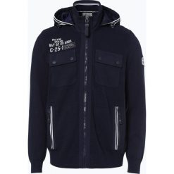 Camp David - Kardigan męski, niebieski. Niebieskie swetry rozpinane męskie Camp David, l, z aplikacjami, z kapturem. Za 589,95 zł.