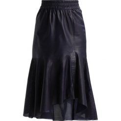 Spódniczki: House of Dagmar LARA Spódnica skórzana navy blue