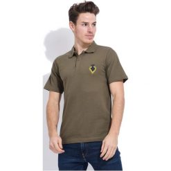 Christian Lacroix Męska Koszulka Polo Anton L Khaki. Brązowe koszulki męskie Christian Lacroix, m, z haftami, bez rękawów. Za 129,00 zł.
