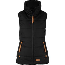Kamizelka outdoorowa ze stójką bonprix czarny. Czarne kamizelki damskie bonprix, bez wzorów, bez kaptura. Za 129,99 zł.