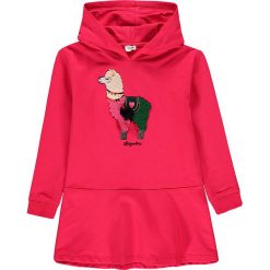 Sukienka w kolorze różowym. Różowe sukienki niemowlęce Königsmühle, Attention, Esprit, Happy girls by Eisend, z aplikacjami, bez rękawów, midi. W wyprzedaży za 75,95 zł.