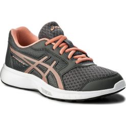 Buty ASICS - Stormer 2 Gs C811N Carbon/Begonia Pink/White 9706. Szare buty damskie do biegania marki Asics, ze skóry ekologicznej. W wyprzedaży za 139,00 zł.