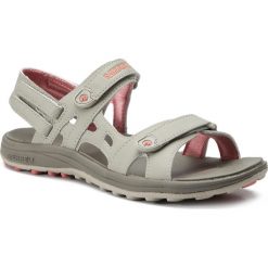 Sandały MERRELL - Cedrus Convert J289824C Aluminium/Coral. Brązowe sandały damskie Merrell, bez wzorów, ze skóry ekologicznej, sportowe, bez obcasa, bez zapięcia, outdoorowe. Za 279,00 zł.
