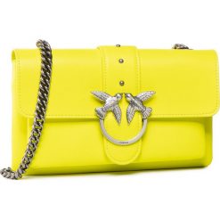 Torebka PINKO - Love Mini Soft Simply Cl. 20201 PRR 1P21KU.Y5FF Yellow H72. Żółte torebki klasyczne damskie Pinko, bez wzorów, ze skóry, wizytowe, bez dodatków. Za 1079,00 zł.