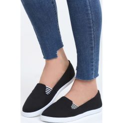Tenisówki damskie: Czarne Slip On Chill and Jump