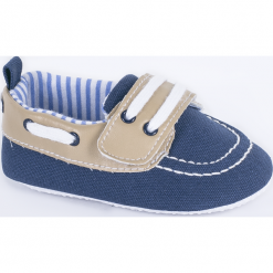 Obuwie tekstylne. Niebieskie buciki niemowlęce SHOES, bez zapięcia. Za 39,90 zł.
