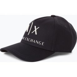 Armani Exchange - Męska czapka z daszkiem, niebieski. Czarne czapki z daszkiem męskie marki Armani Exchange, l, z materiału, z kapturem. Za 199,95 zł.