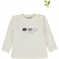 Koszulka w kolorze białym. Białe t-shirty chłopięce z długim rękawem bellybutton, z nadrukiem, z bawełny. W wyprzedaży za 35,95 zł.