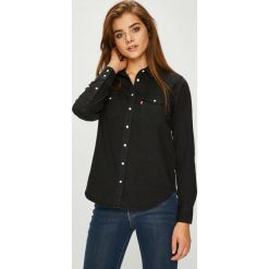 Levi's - Koszula. Czarne bluzki damskie Levi's®, s, bez wzorów, z bawełny, klasyczne, z klasycznym kołnierzykiem, z długim rękawem. W wyprzedaży za 179,90 zł.