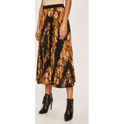 Twinset - Spódnica. Czarne spódniczki damskie Twinset, na co dzień, s, bez wzorów, z elastanu, casualowe, midi, rozkloszowane. Za 1279,00 zł.