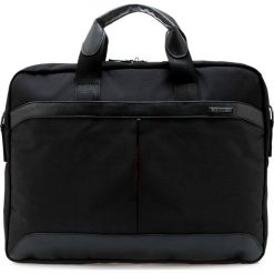 Torba na laptopa. Czarne torby na laptopa Wittchen, w paski, z poliesteru, eleganckie. W wyprzedaży za 149,90 zł.