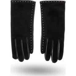 RĘKAWICZKI Twinset. Czarne rękawiczki damskie Twinset, ze skóry. Za 439,00 zł.