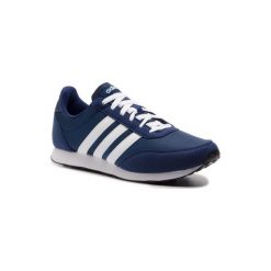 ADIDAS B75795 V RACER 2.0. Niebieskie buty sportowe męskie Adidas, ze skóry ekologicznej, bez zapięcia. Za 229,99 zł.