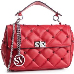 Torebka SCA'VIOLA - T-48 Red. Czerwone torebki klasyczne damskie Sca'viola, bez wzorów, ze skóry ekologicznej, klasyczne, bez dodatków. Za 279,00 zł.