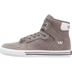 Supra KIDS VAIDER Tenisówki i Trampki wysokie charcoal/white. Szare tenisówki męskie marki Supra, ze skóry. Za 269,00 zł.